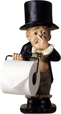 WC-paperipidike Erittäin söpö hauska hartsi wc-hovimestarikoristeet