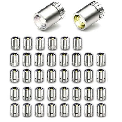 40 kpl miniatyyri-LED-valoja, pieniä valoja käsityöhön, paristokäyttöisiä miniatyyrivaloja, sisä- ja ulkotilojen sisustustarvikkeita Hopea