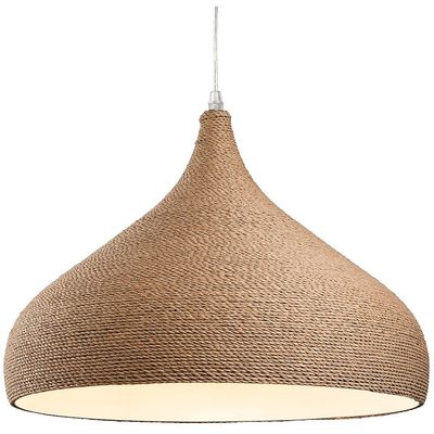 Firstlight Lighting Firstlight Coast - 1 Light Dome Loft Vedhæng Brown Rope, E27