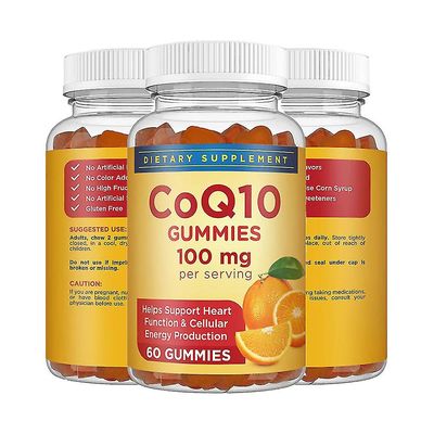 Vitamin 100 Vitamin Coenzym 10 Gummies Hjerte Coenzym Q10 Naturlig antioxidant kosttilskud 3 pcs