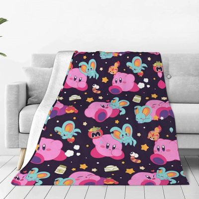 Kirby-peitot flanellifleece lämmin pehmeä heittohuopa sohvalle vuodesohva vuodesohva olohuone koko kauden sisustuslahja 60 quot; X50&q-SYS10969 76...