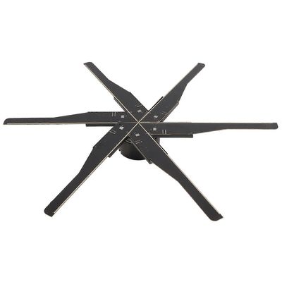 3D-hologrammituuletin, ammattimainen, 4000x960 resoluutio, 6 terää, 960 valohelmeä, 23,6 tuuman hologrammituuletinprojektio