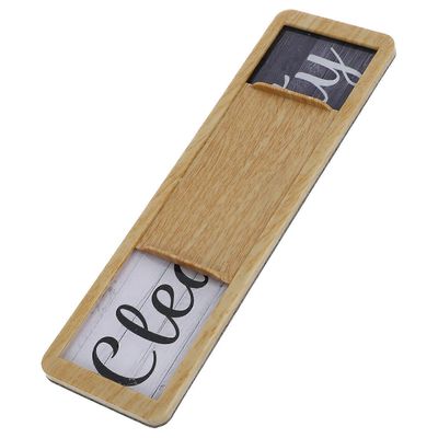 Astianpesukoneen puhdistus Likainen kyltti Puhdas tai likainen magneettikyltti Kodinkoneet 17,70X5,20X0,50CM 1Pakkaus Vaaleanruskea 17.70X5.20X0.50CM