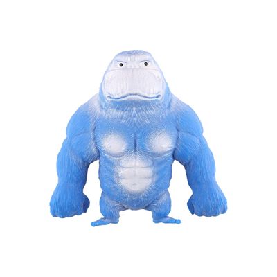 Simulation Gorilla Ape Stretchy Squish Antistress Squeeze Elastisk Monkey Toy Blå 15*12
