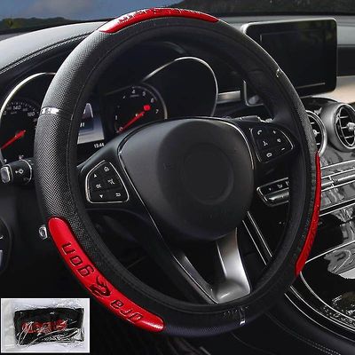 Bil rat dækker 100% helt nye reflekterende faux læder elastisk Kina Dragon Design Auto rat protector vermelho