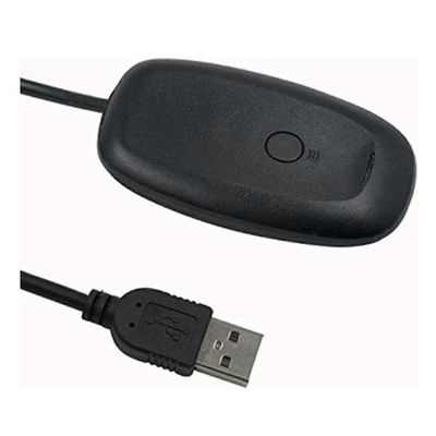 Langaton pelivastaanotin USB-ohjain Gamepad-muunnin PC-sovitin 360:lle Xbox 360:lle Windows XP/7/8/10:lle Musta