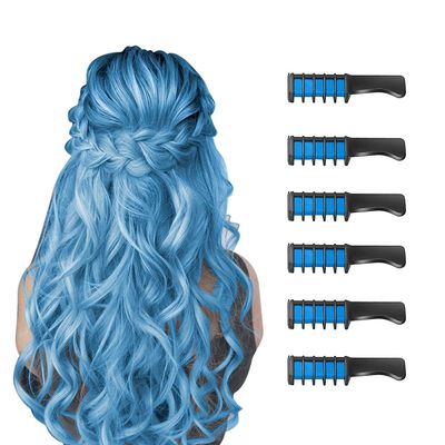 Gangxun 6 stk Ny Hår Kridt Comb Midlertidig Bright Hair Color Dye for piger Børn, Vaskbar Hår Kridt for Piger Alder 4 - 10 + nytår Fødselsdagsfest ...
