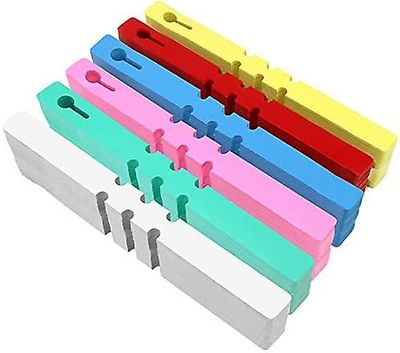 200 stk plast plantetre tagger farget 21x2cm justerbar hage hengende koder plante markører vikle rundt Grønn