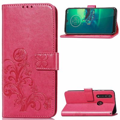 Foxdock Kotelo Motorola Moto G8 Plus -mobiilikotelolle Rose Red