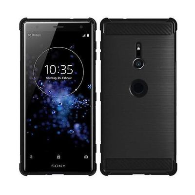 Auto Car Specialist Xz2 h8216 h8266 karbonfiber gel telefon tilfelle dekke Sony Xperia