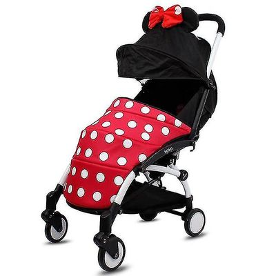 Uusi lastenrattaiden lämmin jalkasuoja Yoya Yoyo2 Yoyo+ Podotheca Black Minne Micky Cartoon Foot Set -rattaiden lisävarusteet minne plus