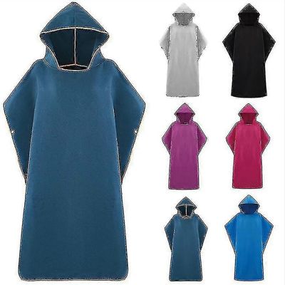 Mikrokuituliina Hupullinen pyyhe Miehet Naiset uimaan Rantamatka Nopea kuiva kylpytakki Viitta Kylpypyyhe Kylpytakki Surf Poncho Sauna Playa Keltainen