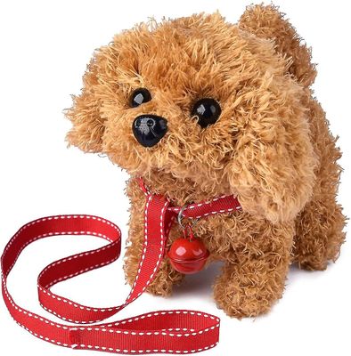 Plysj Teddy Dog Toy Valp Elektronisk Interaktiv Pet Dog - Walking, Barking, Tail Wagging