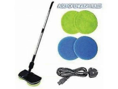 2 in1 sähköinen ladattava akkulattiapuhdistusainepesuri Pesuri Kiillotin moppisetti Vain 4Pads