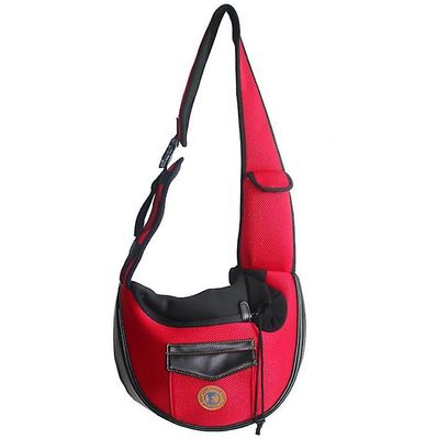 Handuo Strap Hands Gratis Pet Puppy Travel Bag Rygsæk til mænd Piger rød