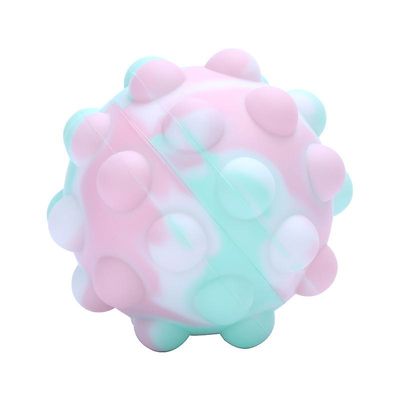 Ceyue Fidget Stress Ball Popper Legetøjsfest Taske Fyldstof Push Pop It Autism Angst Tool Pink