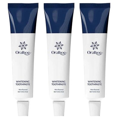 Luonnollinen lumenvalkaisuhammastahna - fluoriton hydroksiapatiittihammastahna, mintun makuinen valkaisu 3pcs