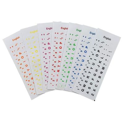 Englanninkielinen kirjain näppäimistö tarra näppäimistö näppäimistön kansi kannettavan tietokoneen työpöydälle Sininen