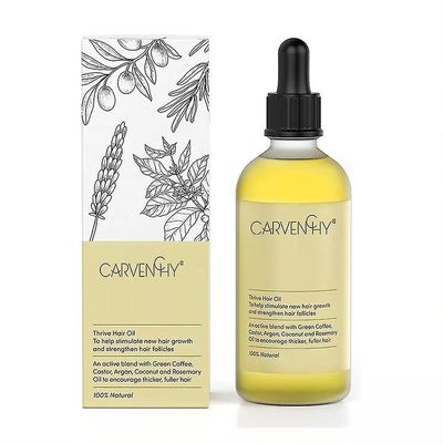 60ml Carvenchy naturlig hårvekstolje, vegansk naturlig hårvekstolje Nyhet