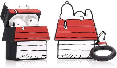 AIR Silikone etui kompatibel egnet til Airpods 12DSN 3D Avatar Anime Series (Snoopy House)