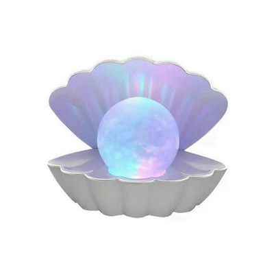 helmi kuori yövalo väri vaihtaa LED simpukka työpöytä koristeellinen valo makuuhuone yöpöytä valo kuori lahja-hyvä Kuten