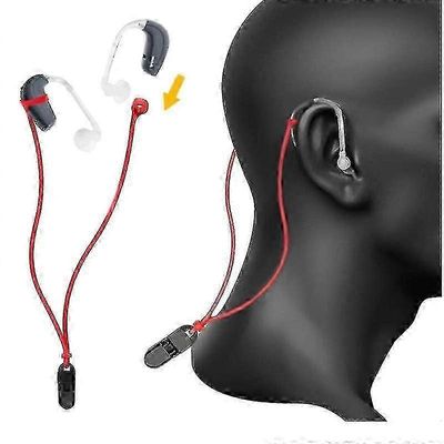 Laadukas silikoninen kuulolaite Köyden katoamisen estävä köysi Sotkeutumaton Bte-kuulokojeiden pidike Lasten hihnat