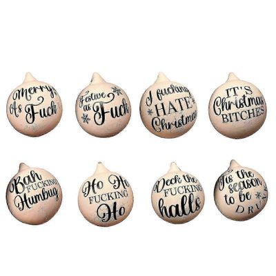 Joulun hauskat loukkaavat korut-töykeät korut, hauska loukkaava joulukoriste