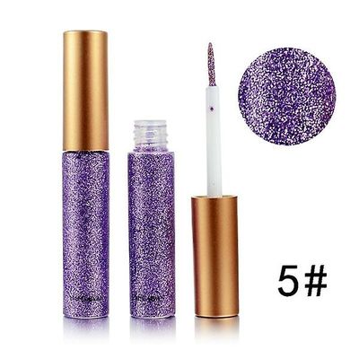 (køb 2 Få 1 gratis) Handaiyan Professional Glitter Kosmetik Vandtæt Glitter Pigment Sølv Guld Metallic Liquid Glitter Makeup Eyeliner Øjenskygge 1 5