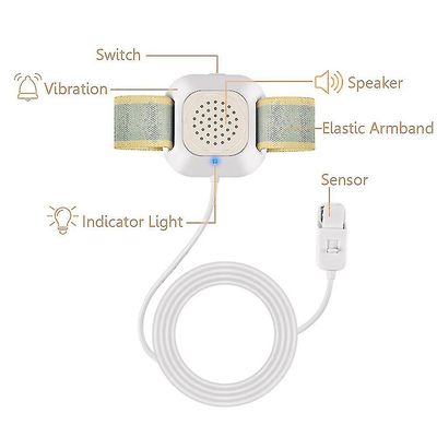 Professionel Arm Wear Bedwetting Sensor Alarm For Baby Toddler Voksne Potte Uddannelse Våd Påmindelse