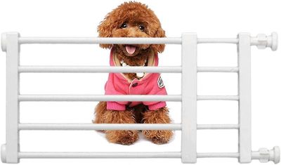 Lyhyt Dog Gate -portaikon portit koirille vauvaportit koirille Matalan turvallisuuden sisäänvedettävä portti - MXBC White 39 60 Wide 24 High