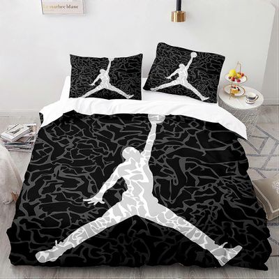 Kerota Koripallotähti-ikoni pussilakana, 3D-tulostus koripallo urheiluvuodevaatteet, lasten pussilakana, mikrokuituliina pojat tytöt aikuisten vuod...