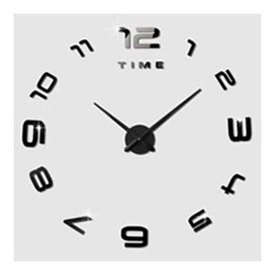 Ruili Stue Silent Wall Clock Super stor størrelse akryl diy enkel hvid