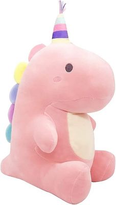 Ubiuo Söpö dinosaurus muhkea pehmolelu, täytetty squishy animal kawaii tyyny, pehmeä sarjakuva pehmo huuhkaja lelu lahjoja lapsille nukkuvat (vaale...
