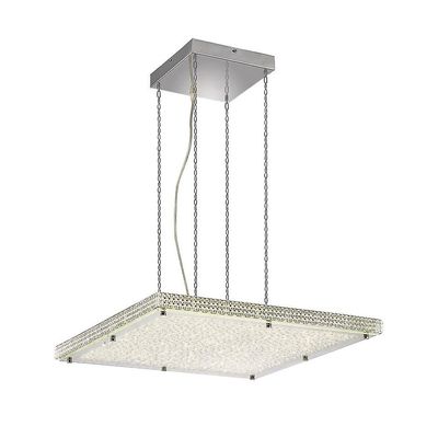 Inspired Lighting Amelia Loft vedhæng 44W 4400lm LED 4000K rustfrit stål, krystal
