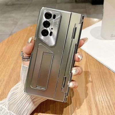 Honor Magic V2 / V2 RSR Porsche Design Case kova PC-puhelimen kansi jalustalla Hopea