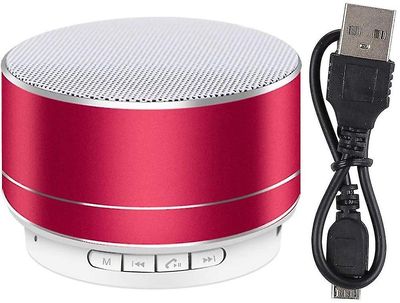 Coosilo Trådløs Bluetooth-højttaler Tf Usb Aux Support Lydhøjttaler rød