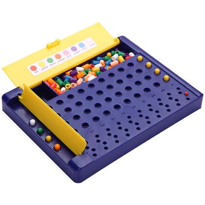 Familie Sjove Bordspil Dam Code Breaking Challenge 2 Player Intelligence Desktop Puzzle Legetøj til forældre-barn skoleundervisning Blå