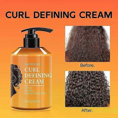 Curl Defining Cream, Professional Curl Cream, Defining Curl Cream kiharille ja aaltoileville hiuksille, Curl Cream ohuille tai paksuille hiuksille ...