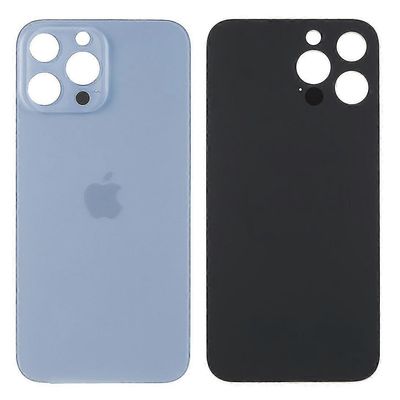 Heker IPhone 13 Pro Maxille 6.7 tuuman akkukotelon kannen korjausosa (kameran linssin rengasreikä vakiona) Sininen