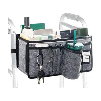 Kurv For Walker Ravmix Walker Tilbehør Bag Med Cup Holder Walker kurv For Folding Walker Ha Grå