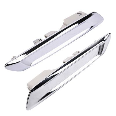 Bil foran Venstre og høyre Krom Fender Trim Molding For- F10 F11 528I 535I 51137336645 51137336646 Sølv