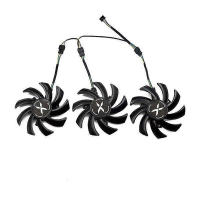 85 mm:n T129215SU 4-nastaiset XFX RX 6700XT GPU-tuulettimet XFX Speeder SWFT 309 Radeon RX 6700 XT 12GO -näytönohjaimille 3-Fan