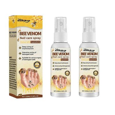 Bee Venom kynsien hoitoratkaisu, Bee Venom kynsisienihoito, Extra Strength kynsien korjausratkaisu, kynsien sienenhoitosuihke 2pcs