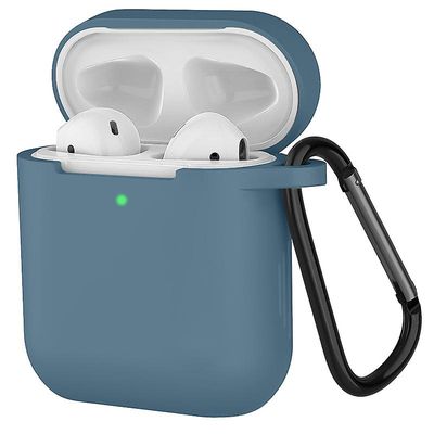 Linkrunning Airpods 2 Beskyttelsesetui Airpods Cover Blød silikone opladningsetui Beskyttende silikone hylster Beskyttende etui Øretelefon etui Air...