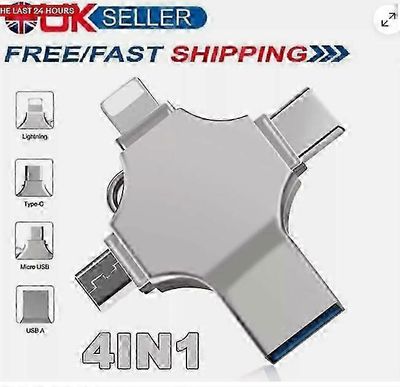 2TB 1TB 4in1 Flash Drive Photo Storage Stick OTG iPhonelle Samsung Android PC