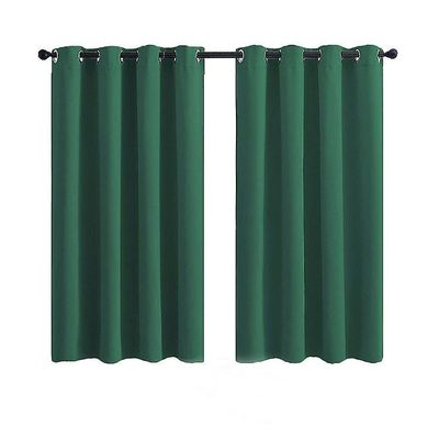 Eveltek Mørklægningsgardiner 2 paneler med grommets til soveværelset Grøn 34 * 84 CM