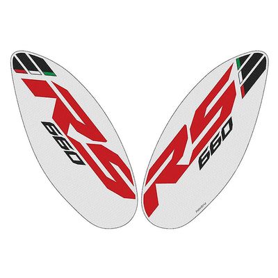 motorsykkel accessorie side tank pad beskyttelse kne grep matte for aprilia tuono rs 660 2020-2022 1 sett med hvit