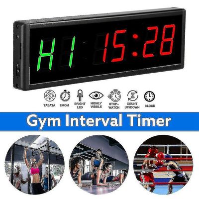 Gym Timer Med Fjernkontroll, Intervall Timer Stoppeklokke For Hjem Gym Fitness