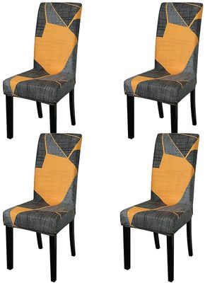 Linkrunning Sengestol betræk sæt elastisk spisestol slipcovers aftagelig vaskbar stol beskytter betræk til spisestue hjem bryllup banket fest hotel...