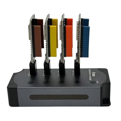 NerdMiner Hub 1500KH/S Solo Lottery Miner 4X370KH/S Miner Combo Kit Bitcoin BTC Miner Asic Mining Cr Gray Black